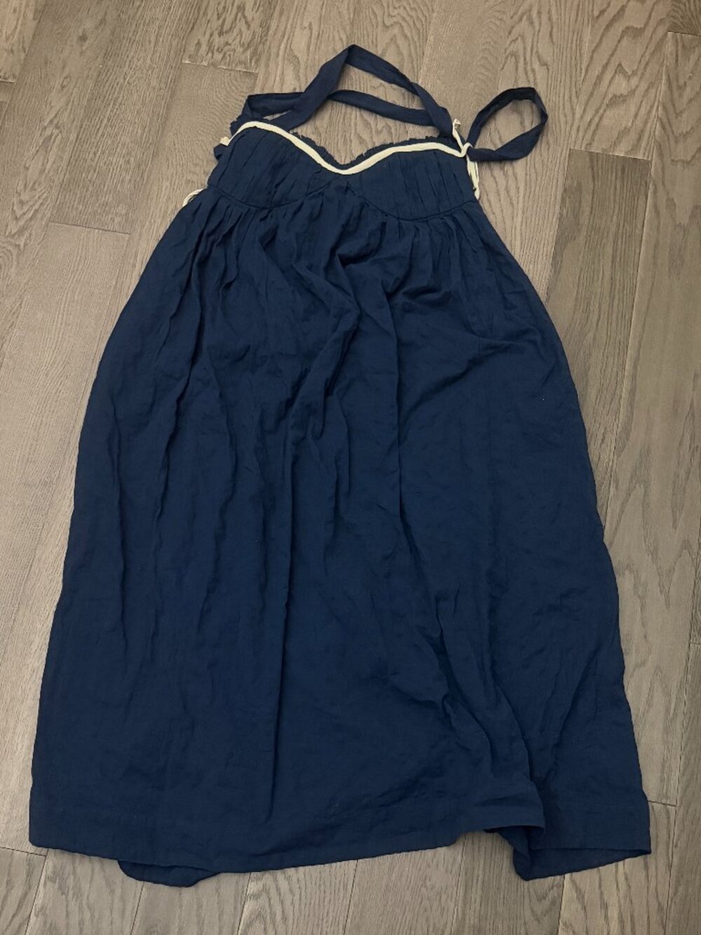Free People Free-Est Women Navy Poppy Midi Dress Size L NWOT - Picture 4 of 5